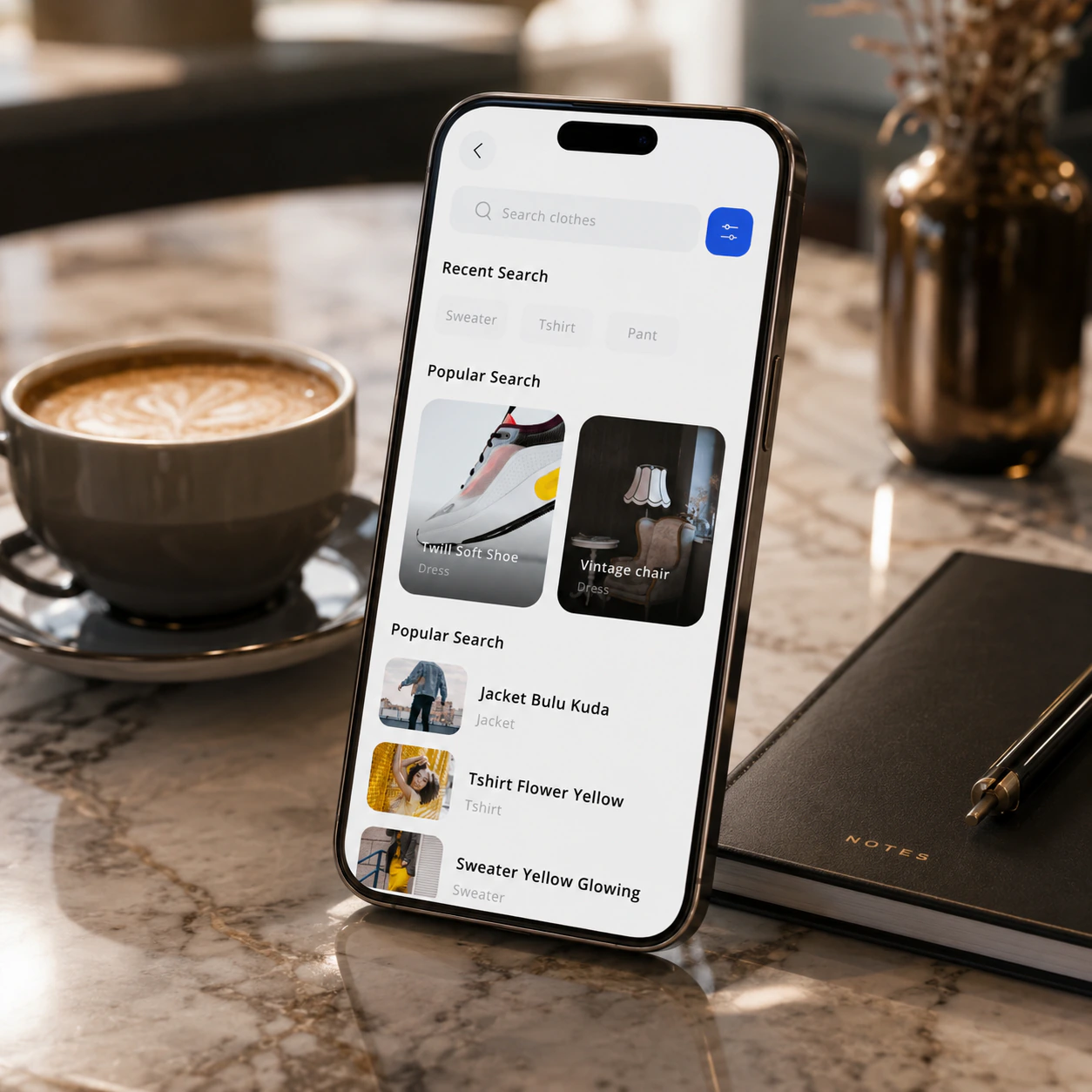 Ecommerce mobile app design