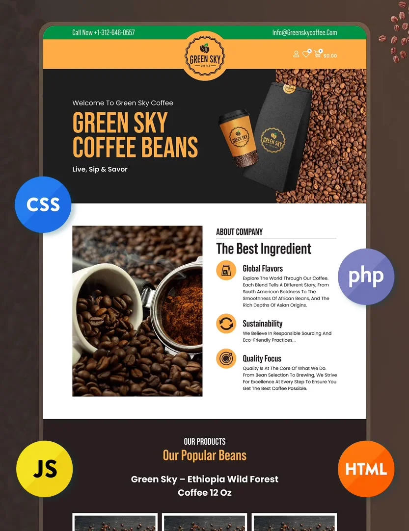 Web development sample 6