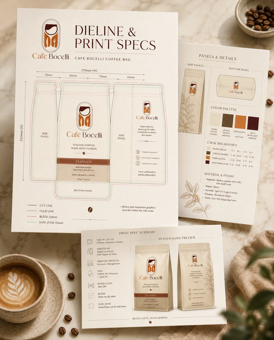 Product Packaging - Dieline And Print Specs